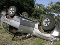 Morgan Tsvangirai's wrecked vehicle(Photo: Reuters)