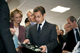 Higher Education and Research Valerie Pecresse (L), Finance Minister Christine Lagarde (2ndL) visit a factory with Sarkozy on his visit to the south(Photo: Reuters)