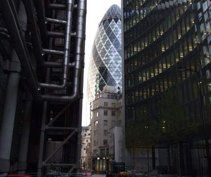 The Swiss Re building, also known as the Gherkin, in the City of London(Photo: Tony Cross)