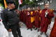 Myanmarese monks living in Thailand pray during a rally calling for Aung San Suu Kyi's release(Photo: Reuters)