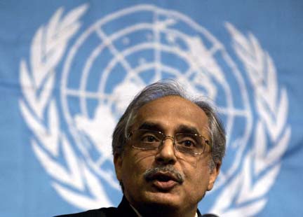 The UN's Vijay Nambiar speaks during a media conference in central Colombo(Photo: Reuters)