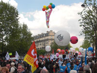 Trade unionists in Paris on May Day(Photo: Jan van der Made)
