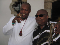 Pibo Marquez (l) and Cheikh Tidiane Seck(Photo: D Brown)