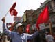 Newar activists protest during a general strike in Kathmandu, 1 June 2009(Photo: Reuters/Gopal Chitrakar