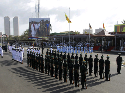 Sri Lankan national victory ceremony, Colombo, 3 June 2009(Photo: Reuters)