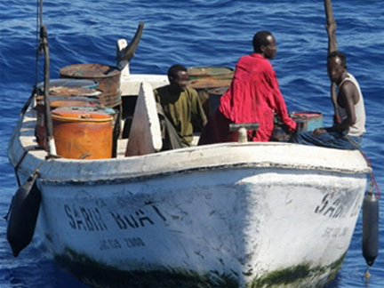 Suspected Somali pirates( Photo : Pierre Verdi /AFP )