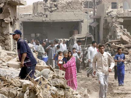 The site of a suicide bombing in Taza, Iraq, 20 June 2009(Photo: Reuters)