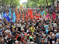 Traditional May Day demonstration and marches on 1 May(Photo: AFP)