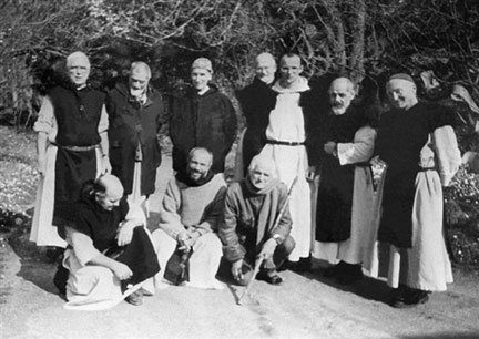 An undated photo features the seven Trappist monks from the monastery at Tibérihine in Algeria who were murdered in 1996(Photo : AFP)