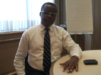 Congo Communications Minister Alain Akouala Atipault(Photo: Aidan O'Donnell)