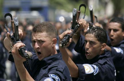 Newly graduated police officers take part in a ceremony in Algiers(Photo: Reuters)