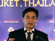 Thailand's Prime Minister Abhisit Vejjajiva speaks at the Asean forum in Phuket Monday.(Photo: Reuters)