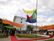 A Comoran flag flies at half-mast in Moroni during a prayer session for passengers in the missing Yemenia A310-300 aircraft and to mark the country's 34th independence anniversary.(Photo: Reuters)