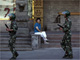 Chinese soldiers patrol a square in Urumqi, 9 July 2009(Photo: Reuters)