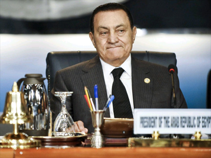 Egyptian President Hosni Mubarak in Sharm el-Sheikh this month.(Photo: Reuters)