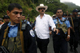 Nicaraguan police escort President Manuel Zelaya to the frontier(Photo: Reuters)
