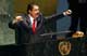 Ousted Honduran President Manuel Zelaya addresses the UN General Assembly in New York on 30 June, 2009(Photo: Reuters/Mike Segar)