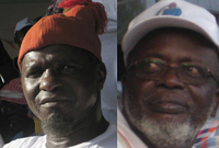 Kumba Yala (L) and Malam Bacai Sanha (R).(Photo: Marie-Laure Josselin/RFI)