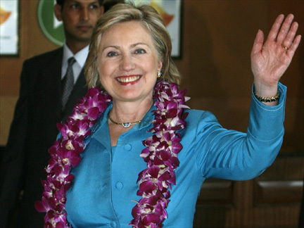 Hillary Clinton during her official visit to India.(Photo: Reuters)