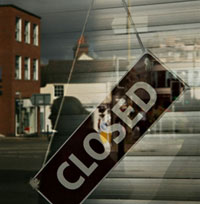 A shop in Britain hit by the recession(Photo: AFP)
