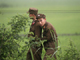North Korean soldiers on the North Korean/Chinese border near the North Korean town of Sinuiju, opposite the Chinese city of Dandong, on 2 July 2009.(Photo: Reuters)