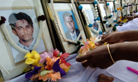A memorial for the ACF aid workers in the town of Trincomalee in 2006(Photo: AFP)