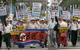 Anti-North Korea protesters hold a defaced North Korean flag during a protest in Seoul on 26 August, 2009. Despite the protest, relations between the two countries have improved in recent weeks(Photo: Reuters)