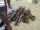 Guns surrendered by Mend rebels, 20 August 2009(Photo: Reuters)