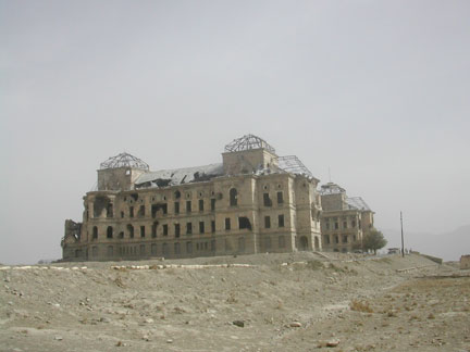 The ruins of the royal palace at Kabul after decades of war(Photo: Tony Cross)