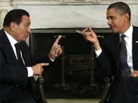 US President Barack Obama meets with Egyptian President Hosni Mubarak at the White House(Photo: Reuters)