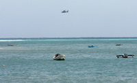 A helicopter searching for the plane in the Indian Ocean, July 2009(Photo: Reuters)