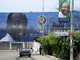 A giant poster of Ali Ben Bongo, the ruling party candidate and son of the former president, in the capital Libreville (Photo: Reuters)