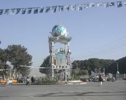 Election banners dominate Herat city centre(Photo: Tony Cross)