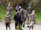 Demonstrators from the USTKE union pictured outside Nouméa on 5 August, 2009(Photo : AFP/Jacquotte Samperez)