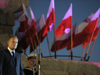 Polish PM at World War II monument in Gdansk(Photo: Reuters)