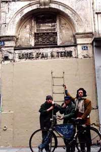 Gaspard Delanoe and friends take possession of the premises back in 2000(Photo: Gaspard Delanoe)