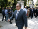 Greek Prime Minister Costas Karamanlis arrives at his office in Athens (Photo: Reuters)