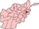 Laghman marked in red on the map of Afghanistan(Source: Wikipedia)