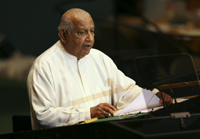 Prime Minister of Sri Lanka Ratnasiri Wickremanayake speaks at last week's United Nations General Assembly (Photo: Reuters)