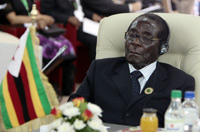 Robert Mugabe at a conference in Libya laast month(Photo: Reuters)