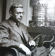 Jean-Paul Sartre, author, philosopher, café-goer(Photo: Unknown)