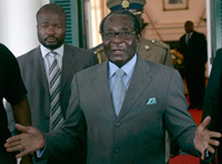 Zimbabwean President Robert Mugabe at the EU meeting in Harare(Photo : Reuters)