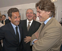 Nicolas (L) and Jean Sarkozy (Photo: Reuters)