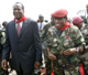 Burkina Faso president Blaise Compaoré (L) with Captain Moussa Dadis Camara on a visit to Conakry. 5 October 2009(Photo: Reuters)
