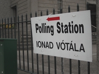Pointing the way to the ballot box(Photo: Daniel Finnan)