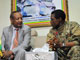  Junta leader Moussa Dadis Camara talks with UN Assistant Secretary General Haile Menkerios (l) in Conakry(Photo: Sia Kambou/AFP)