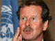 Manfred Nowak speaking at a news conference in Amman in June 2006(Photo: Reuters)