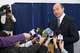 Romania's President Traian Basescu talks to the media after voting in Bucharest(Photo: Reuters)