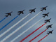 Tricolour smoke trails during a Bastille Day flyover(Photo: WikiMedia Commons)