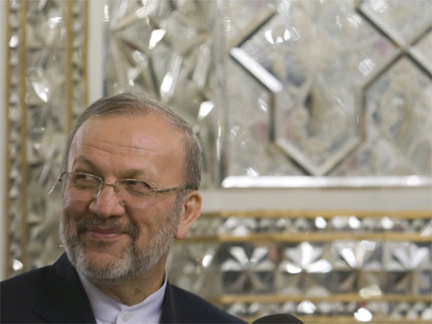 Iran's Foreign Minister Manouchehr Mottaki in Tehran this week(Photo: Reuters)